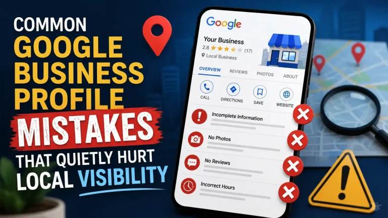 Common Google Business Profile Mistakes That Quietly Hurt Local Visibility